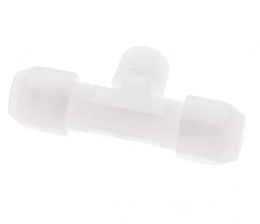 8x10 Mm&R3/8'' Pvdf Tee En Forma De T Con Rosca Macho 10Bar/145Psi