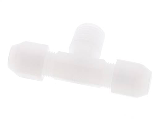 4X6 Mm&R1/4'' Pvdf Tee En Forma De T Con Rosca Macho 10Bar/145Psi