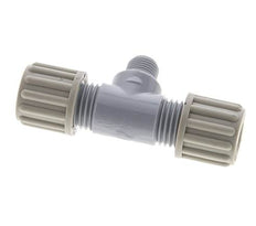 Accesorio de compresión en T de PA de 8x6mm y G1/8'' con rosca macho 10 bar [2 piezas]