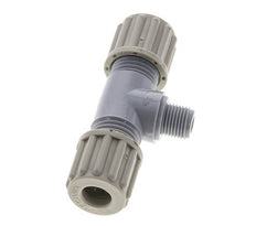 Accesorio de compresión en T de PA de 8x6mm y G1/8'' con rosca macho 10 bar [2 piezas]