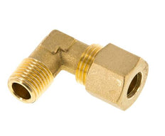 R 1/4'' Macho x 10mm Codo de latón de 90º de compresión 95 Bar DIN EN 1254-2