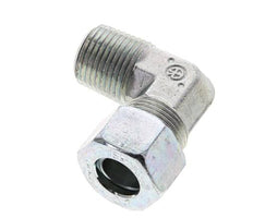 1/2'' NPT Macho x 15L Acero zincado Codo de 90 grados Anillo de corte 315 Bar DIN 2353