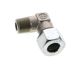 1/2'' NPT Macho x 16S Codo de acero galvanizado de 90 grados Anillo de corte 400 Bar DIN 2353