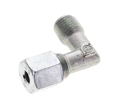 1/4'' NPT Macho x 6S Codo de acero galvanizado de 90 grados Anillo de corte 630 Barra DIN 2353