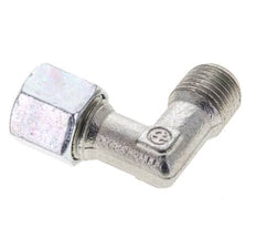 1/4'' NPT Macho x 8L Acero zincado Codo de 90 grados Anillo de corte 315 Bar DIN 2353