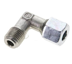 1/4'' NPT Macho x 8L Acero zincado Codo de 90 grados Anillo de corte 315 Bar DIN 2353