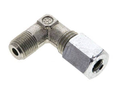 1/8'' NPT Macho x 6L Acero zincado Codo de 90 grados Anillo de corte 315 Bar DIN 2353