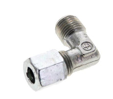 1/8'' NPT Macho x 6LL Codo de acero galvanizado de 90 grados Anillo de corte 100 Bar DIN 2353