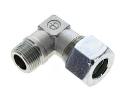 3/4'' NPT Macho x 20S Codo de acero galvanizado de 90 grados Anillo de corte 400 Bar DIN 2353