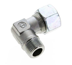 3/4'' NPT Macho x 20S Codo de acero galvanizado de 90 grados Anillo de corte 400 Bar DIN 2353