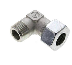 1'' NPT Macho x 25S Codo de acero galvanizado de 90 grados Anillo de corte 400 Bar DIN 2353