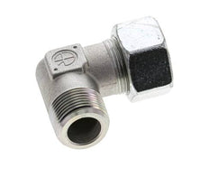 1'' NPT Macho x 25S Codo de acero galvanizado de 90 grados Anillo de corte 400 Bar DIN 2353