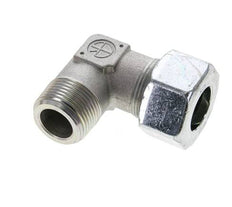 1'' NPT Macho x 25S Codo de acero galvanizado de 90 grados Anillo de corte 400 Bar DIN 2353