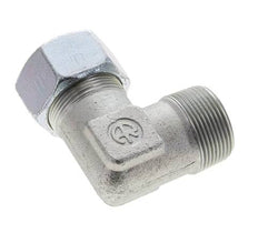 1 1/4'' NPT Macho x 30S Codo de acero galvanizado de 90 grados Anillo de corte 400 Bar DIN 2353