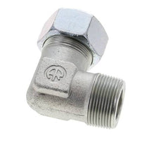 1 1/4'' NPT Macho x 30S Codo de acero galvanizado de 90 grados Anillo de corte 400 Bar DIN 2353