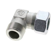1 1/4'' NPT Macho x 30S Codo de acero galvanizado de 90 grados Anillo de corte 400 Bar DIN 2353