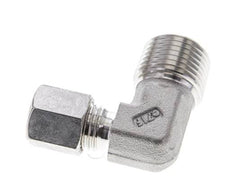 1/2'' NPT Macho x 6S Acero inoxidable Codo de 90 grados Anillo de corte 630 Barra DIN 2353
