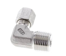 1/2'' NPT Macho x 6S Acero inoxidable Codo de 90 grados Anillo de corte 630 Barra DIN 2353