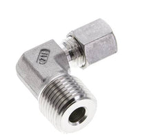 1/2'' NPT Macho x 6S Acero inoxidable Codo de 90 grados Anillo de corte 630 Barra DIN 2353