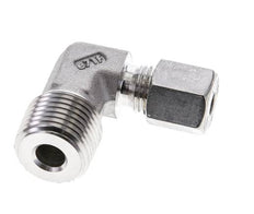 1/2'' NPT Macho x 6S Acero inoxidable Codo de 90 grados Anillo de corte 630 Barra DIN 2353