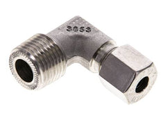 1/2'' NPT Macho x 8S Acero inoxidable Codo de 90 grados Anillo de corte 630 Barra DIN 2353