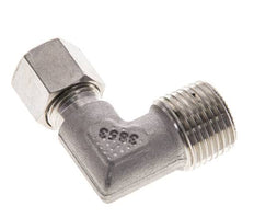 1/2'' NPT Macho x 8S Acero inoxidable Codo de 90 grados Anillo de corte 630 Barra DIN 2353