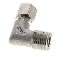 1/2'' NPT Macho x 8S Acero inoxidable Codo de 90 grados Anillo de corte 630 Barra DIN 2353