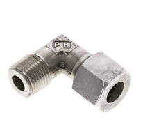 1/2'' NPT Macho x 14S Acero inoxidable Codo de 90 grados Anillo de corte 630 Barra DIN 2353
