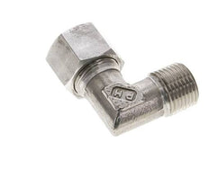 1/2'' NPT Macho x 14S Acero inoxidable Codo de 90 grados Anillo de corte 630 Barra DIN 2353