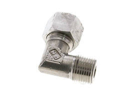 1/2'' NPT Macho x 14S Acero inoxidable Codo de 90 grados Anillo de corte 630 Barra DIN 2353