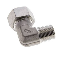 1/2'' NPT Macho x 18L Acero inoxidable Codo de 90 grados Anillo de corte 315 Barra DIN 2353