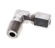 1/4'' NPT Macho x 6L Acero inoxidable Codo de 90 grados Anillo de corte 315 Barra DIN 2353