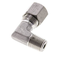 1/4'' NPT Macho x 8S Acero inoxidable Codo de 90 grados Anillo de corte 630 Barra DIN 2353