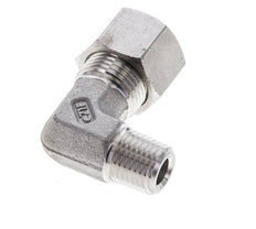 1/4'' NPT Macho x 12L Acero inoxidable Codo de 90 grados Anillo de corte 315 Barra DIN 2353