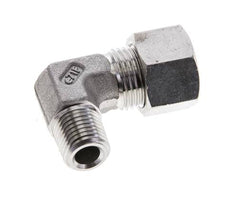 1/4'' NPT Macho x 12L Acero inoxidable Codo de 90 grados Anillo de corte 315 Barra DIN 2353