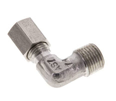 1/8'' NPT Macho x 4LL Acero inoxidable Codo de 90 grados Anillo de corte 100 Bar DIN 2353