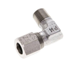 1/8'' NPT Macho x 8LL Acero inoxidable Codo de 90 grados Anillo de corte 100 Bar DIN 2353