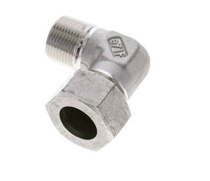 3/4'' NPT Macho x 22L Acero inoxidable Codo de 90 grados Anillo de corte 160 Bar DIN 2353