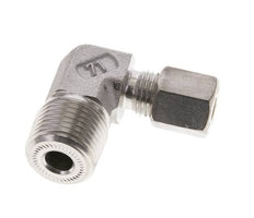 1/2'' NPT Macho x 6S Racor de compresión de 90 grados de acero inoxidable 630 Bar DIN 2353