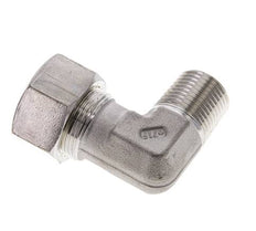 1/2'' NPT Macho x 18L Acero inoxidable Codo de Compresión 315 Bar DIN 2353