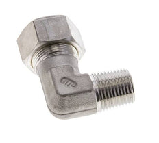 1/2'' NPT Macho x 18L Acero inoxidable Codo de Compresión 315 Bar DIN 2353