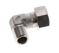 1/2'' NPT Macho x 18L Acero inoxidable Codo de Compresión 315 Bar DIN 2353