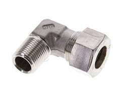 1/2'' NPT Macho x 18L Acero inoxidable Codo de Compresión 315 Bar DIN 2353