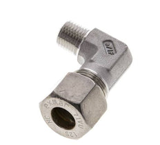 1/4'' NPT Macho x 12S Codo de compresión de 90 grados de acero inoxidable 630 Bar DIN 2353