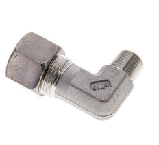 1/4'' NPT Macho x 12S Codo de compresión de 90 grados de acero inoxidable 630 Bar DIN 2353