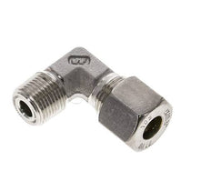 3/8'' NPT Macho x 10S Codo de compresión de 90 grados de acero inoxidable 630 Bar DIN 2353