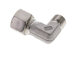 3/8'' NPT Macho x 12S Codo de compresión de 90 grados de acero inoxidable 630 Bar DIN 2353