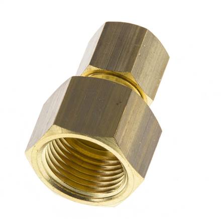 G 3/8'' x 8mm Racor de compresión recto de latón 135 Bar DIN EN 1254-2