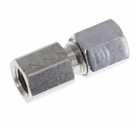 G 1/8'' x 6L Anillo de corte recto de acero galvanizado 315 Barra DIN 2353 [2 Piezas]