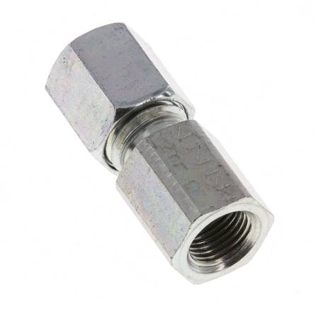 G 1/8'' x 6L Anillo de corte recto de acero galvanizado 315 Barra DIN 2353 [2 Piezas]